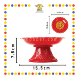 PRAYING PLATE【4寸/5寸/6寸/7寸/8寸/9寸/10寸/12寸】高脚元宝铜钱发财碟