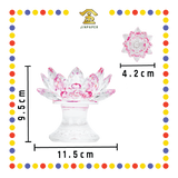 PRAYING CANDLESTICK 元宝树水晶烛台(粉红)