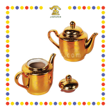 PRAYING TEAPOT 中号沙金金四字茶壶