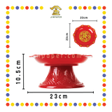 PRAYING PLATE【4寸/5寸/6寸/7寸/8寸/9寸/10寸/12寸】高脚元宝铜钱发财碟