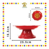 PRAYING PLATE【4寸/5寸/6寸/7寸/8寸/9寸/10寸/12寸】高脚元宝铜钱发财碟