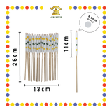 JOSS CANDLE 花六富贵白脚烛(10对) (蜡烛)