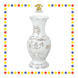PRAYING VASE 10寸 浮雕莲花花瓶(白)