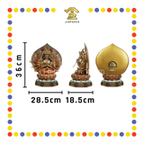 PRAYING STATUE 12寸 树脂金缕彩新体准提