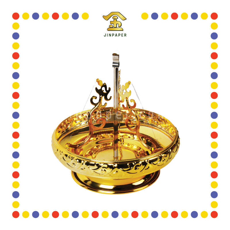 INCENSE HOLDER 台湾 龙形塔香盘【金色/古铜色】