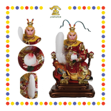 PRAYING STATUE 16寸 树脂珍珠淡彩新体坐椅大圣