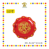 PRAYING PLATE【4寸/5寸/6寸/7寸/8寸/9寸/10寸/12寸】高脚元宝铜钱发财碟