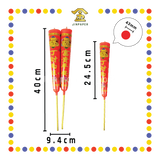 JOSS CANDLE 2斤 S08喇叭彩金年蜡烛 (蜡烛)