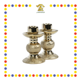 PRAYING CANDLESTICK 3.5寸 24k电金双龙进宝烛台