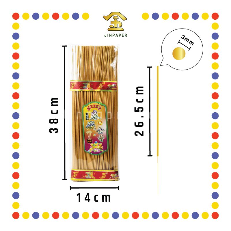 JOSS STICK【32cm/38cm】0.3 卷钱金香(350gm)