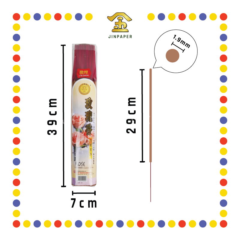 JOSS STICK【32cm/39cm】三象玫瑰茗香(800gm) (小香)