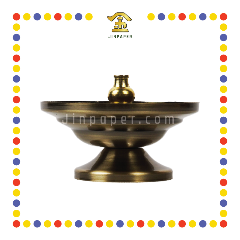 INCENSE HOLDER 台湾 4小时塔香盘(古铜色)
