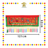 DOOR DECORATION 4尺 高档精工绣八仙门彩(金玉)