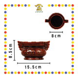 PARYING CENSER 4'' 3号 小双耳古铜招财香炉