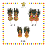 ACCESSORIES【612 丝球大吉双公/632 小丝球兴旺/638 旺旺来】雀尾金花