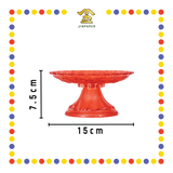 PRAYING PLATE【6寸/8寸】仿真高垫荷花盘(红)