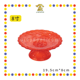 PRAYING PLATE【6寸/8寸】仿真高垫荷花盘(红)