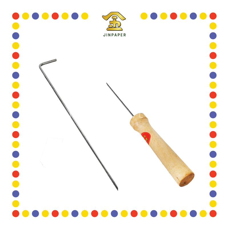 FIRE HOOK 70cm 烧金桶专用工具(白钢)