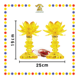 PARYING LAMP 8号 七彩水晶莲花灯【黃/透明/红/粉红/紫】(全LED)