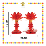 PARYING LAMP 8号 七彩水晶莲花灯【黃/透明/红/粉红/紫】(全LED)