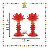 PARYING LAMP 9号 七彩水晶莲花灯【黃/透明/红/粉红/紫】(全LED)