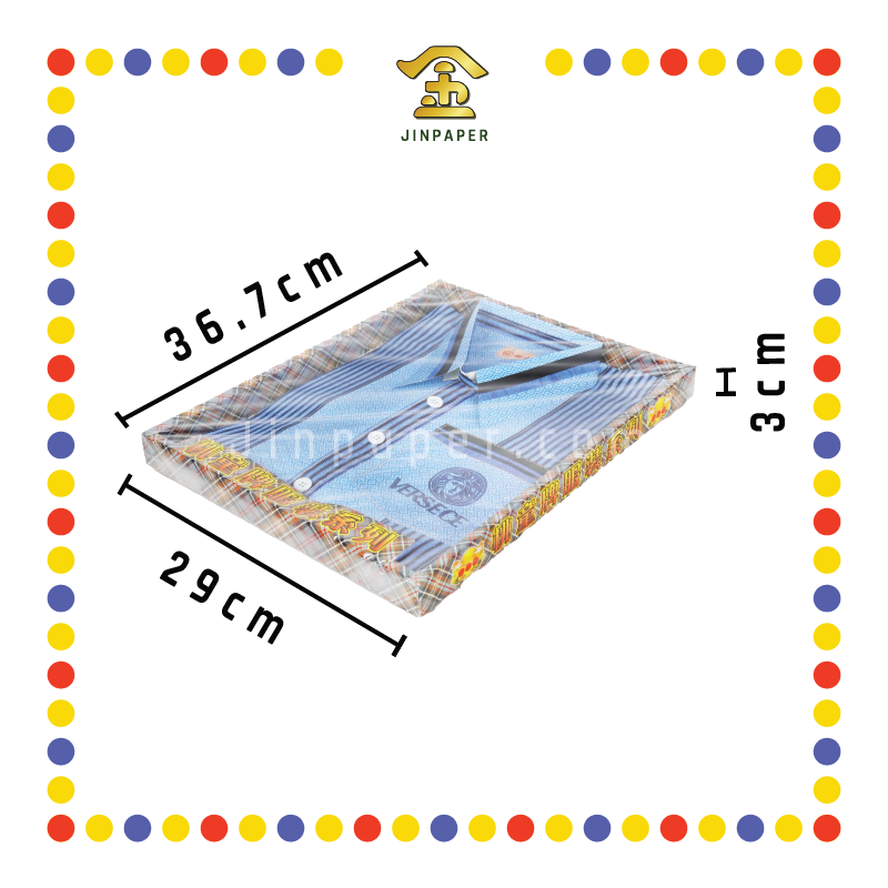 JOSS PAPER B-02 桃童牌男装花纹+格纹短袖衬衫