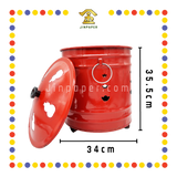 BURNING BIN 红色加厚化宝炉【迷你/小/中/大/特大】