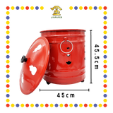 BURNING BIN 红色加厚化宝炉【迷你/小/中/大/特大】