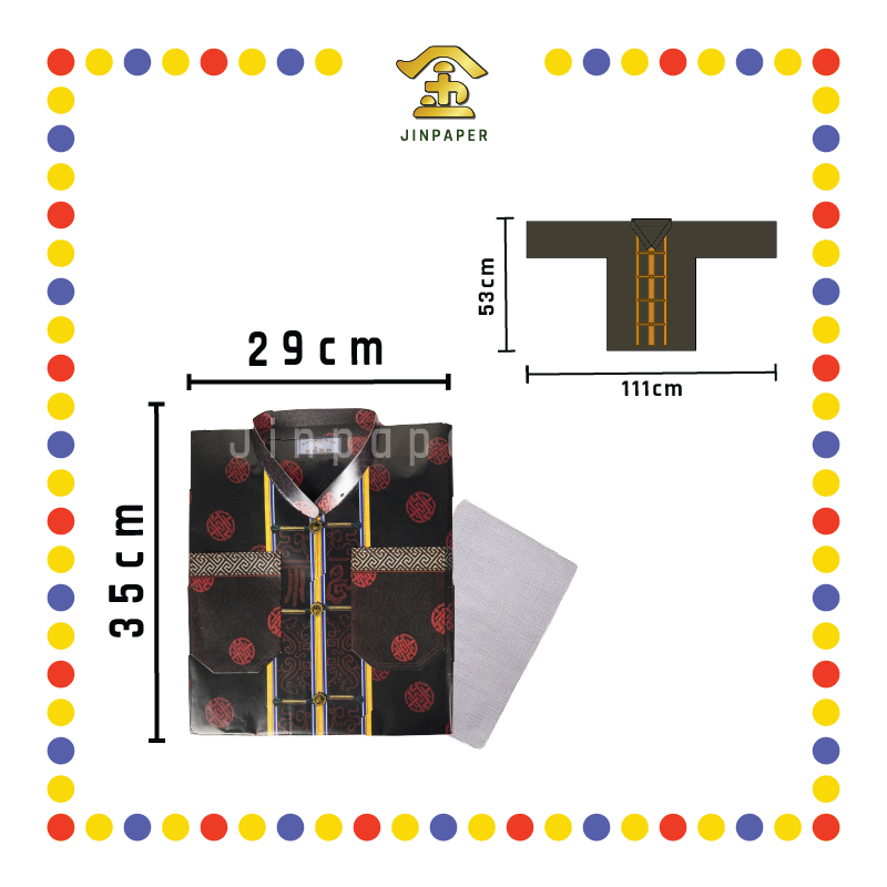 JOSS PAPER G028 奢华男唐装 (冥纸)