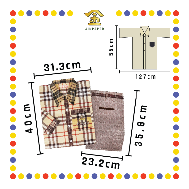 JOSS PAPER M-02 桃童牌男装格纹长袖衬衫