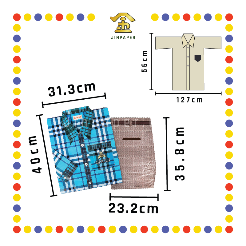 JOSS PAPER M-02 桃童牌男装格纹长袖衬衫