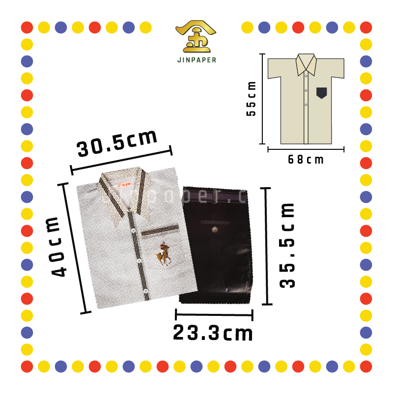 JOSS PAPER M-03 桃童牌男装花纹短袖衬衫