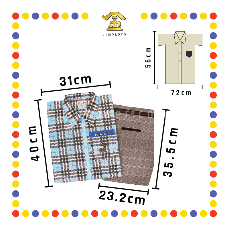 JOSS PAPER M-04 桃童牌男装格纹短袖衬衫