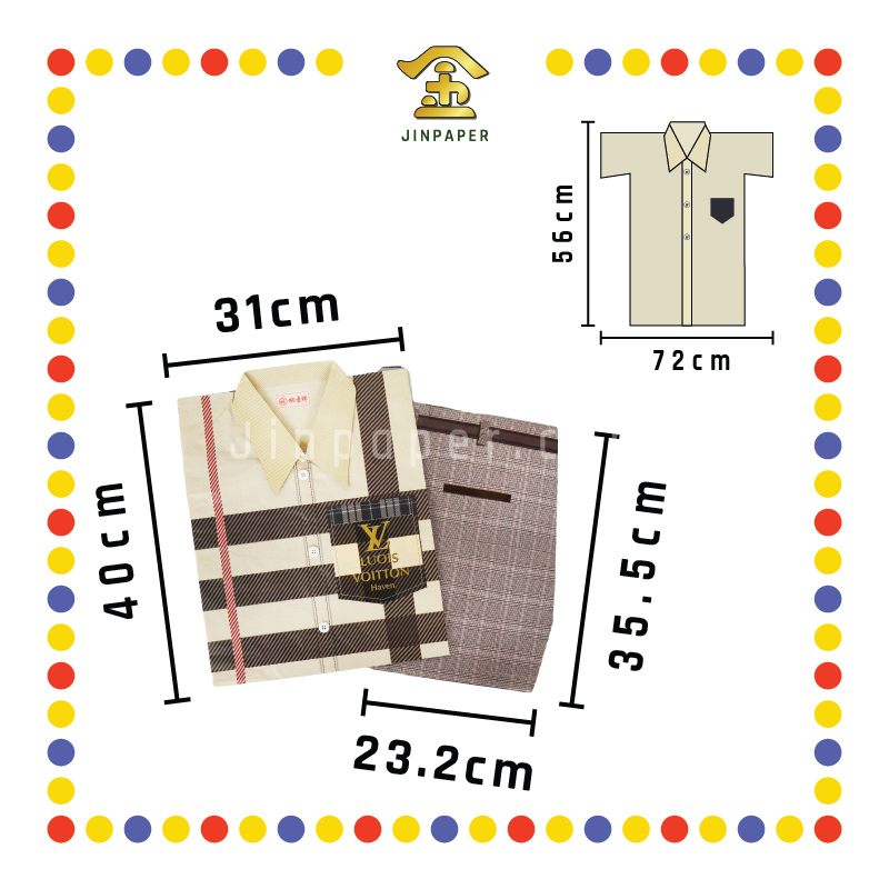 JOSS PAPER M-04 桃童牌男装格纹短袖衬衫