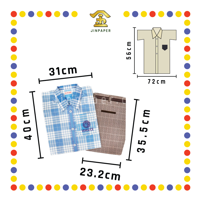 JOSS PAPER M-04 桃童牌男装格纹短袖衬衫