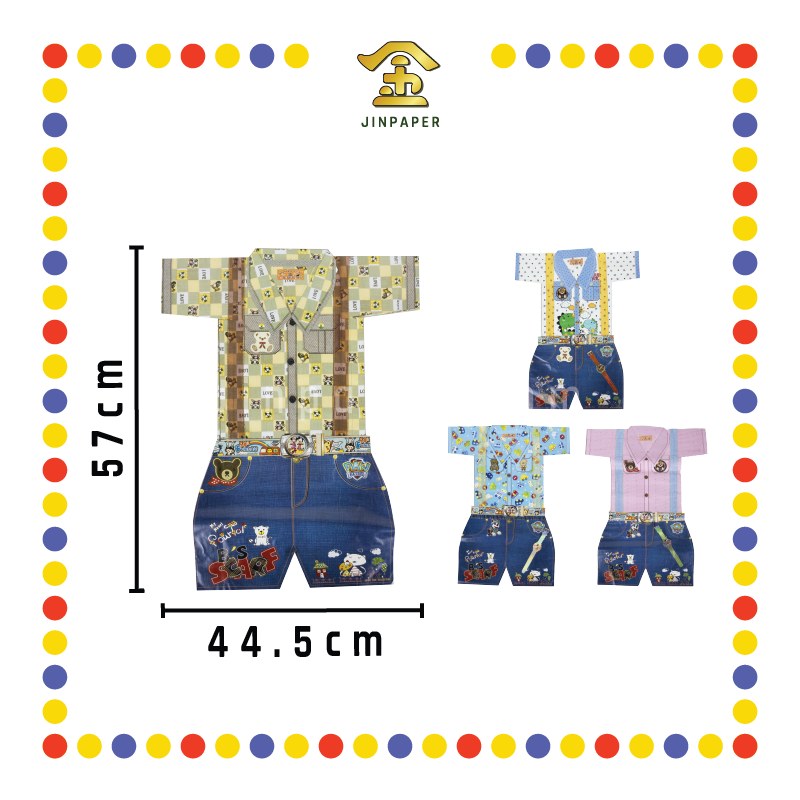 JOSS PAPER【T001/T002】华美【男/女】童套装 (冥纸)