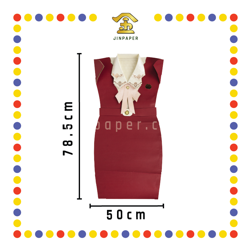 JOSS PAPER T003 华美特种纸贵气女连衣裙(精装) (冥纸)