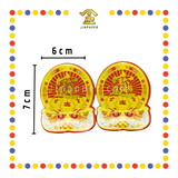 ACCESSORIES 七彩纸金花脚【旺来/聚宝盆/财神/招财进宝/福字】