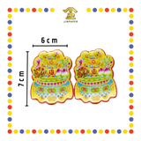 ACCESSORIES 七彩纸金花脚【旺来/聚宝盆/财神/招财进宝/福字】