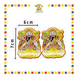 ACCESSORIES 七彩纸金花脚【旺来/聚宝盆/财神/招财进宝/福字】