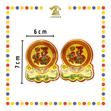 ACCESSORIES 七彩纸金花脚【旺来/聚宝盆/财神/招财进宝/福字】