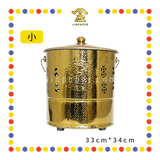 BURNING BIN 财福钛金手提加厚烧金桶【小/大/特大】