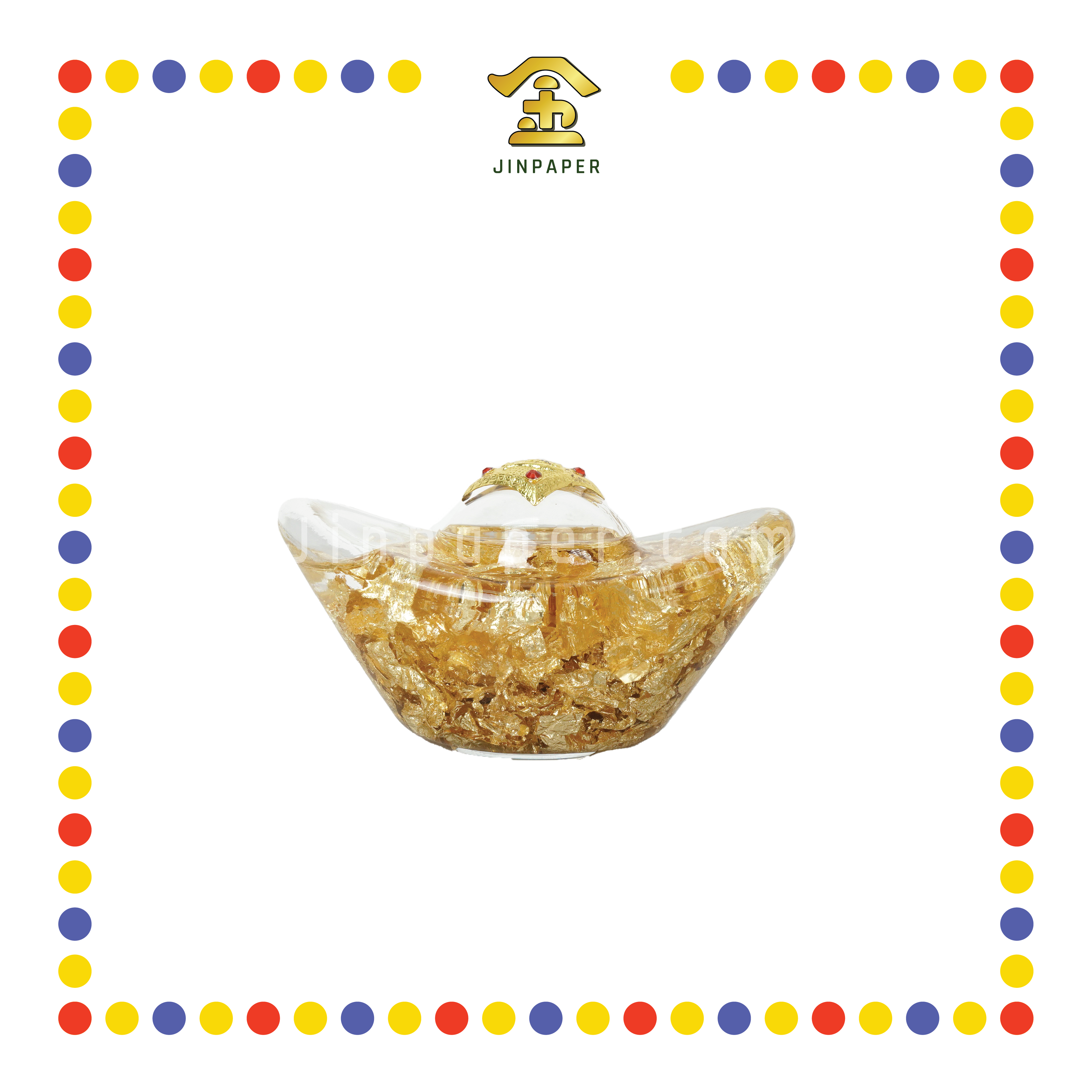 LUCKY GOODS 中号金箔元宝