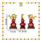 LUCKY GOODS 陶瓷红五福临门(立藤)