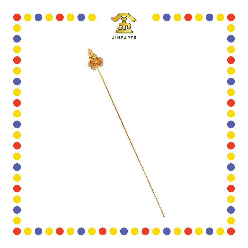 STATUE ACCESSORIES 镀金锡杖