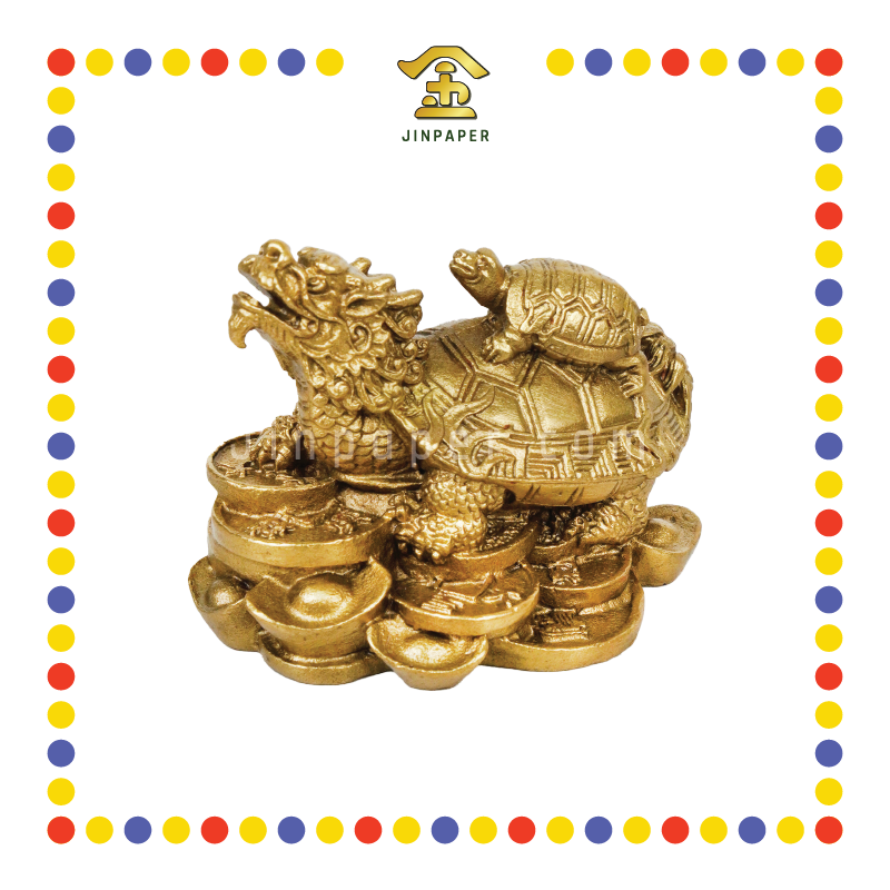 LUCKY GOODS 金钱子母龙铜龟
