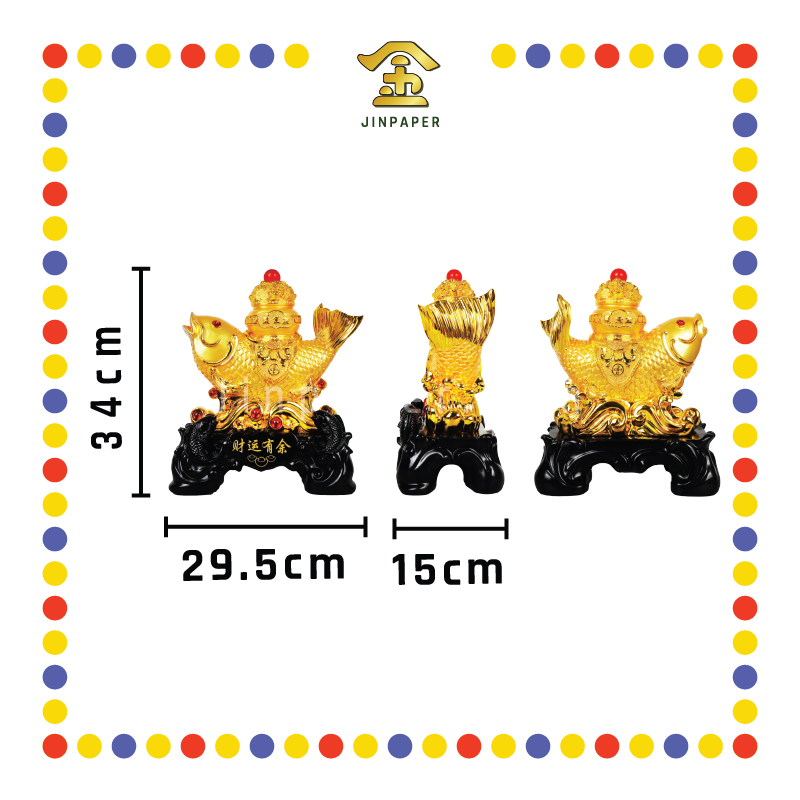 LUCKY GOODS 3# 镀金财运有余鱼