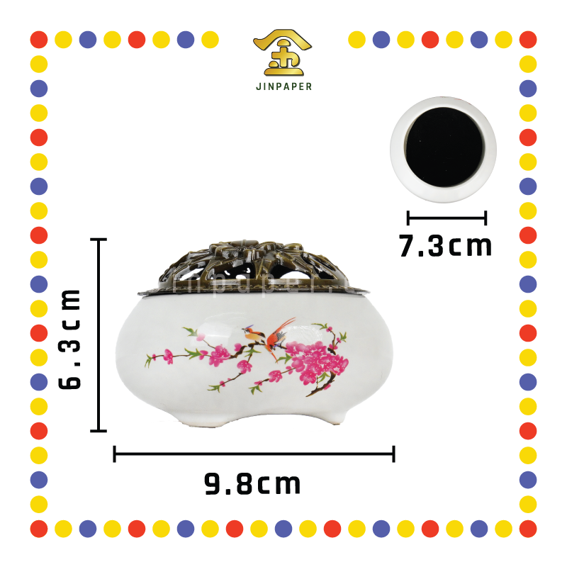 PRAYING CENSER 冰裂香炉(白花)