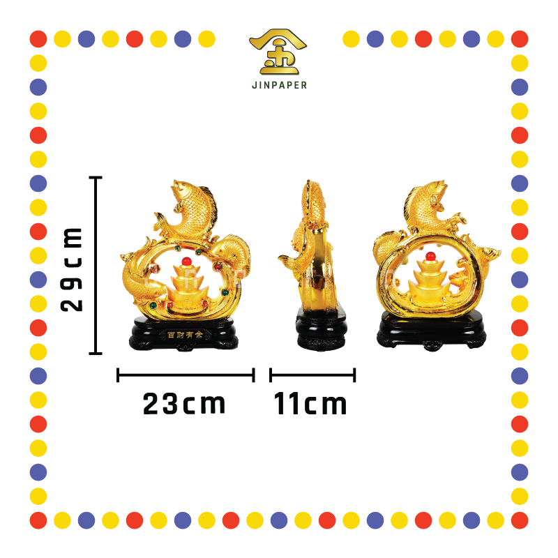 LUCKY GOODS 29# 镀金百财有余鱼