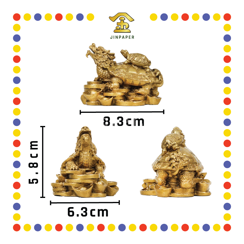 LUCKY GOODS 金钱子母龙铜龟